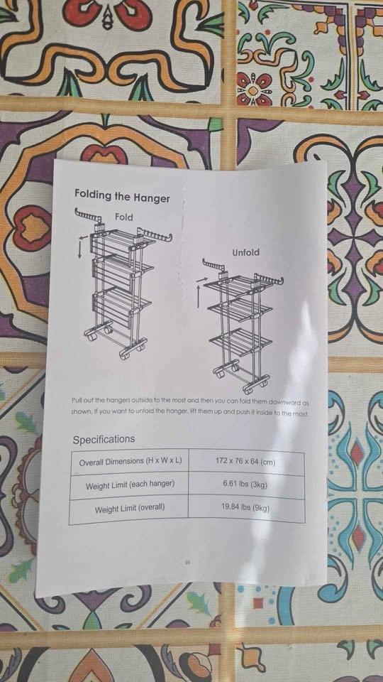 Folding Clothes Hanger Drying Rack - photo 2
