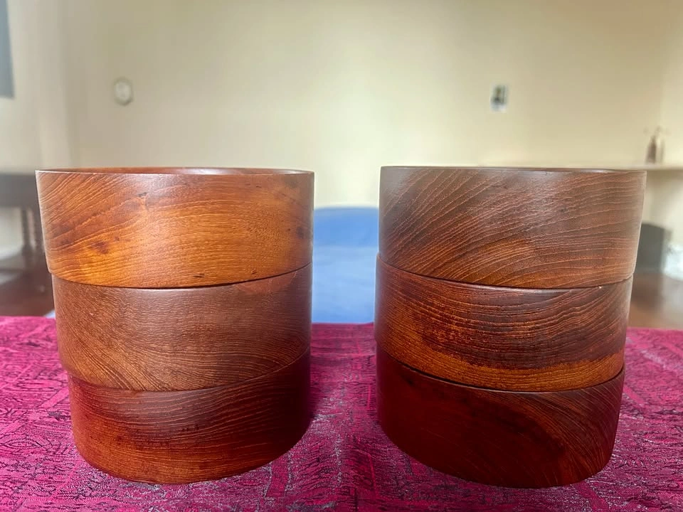 Vintage Danish Teak Bowls (Set of 6) – Handcrafted Denmark - photo 5