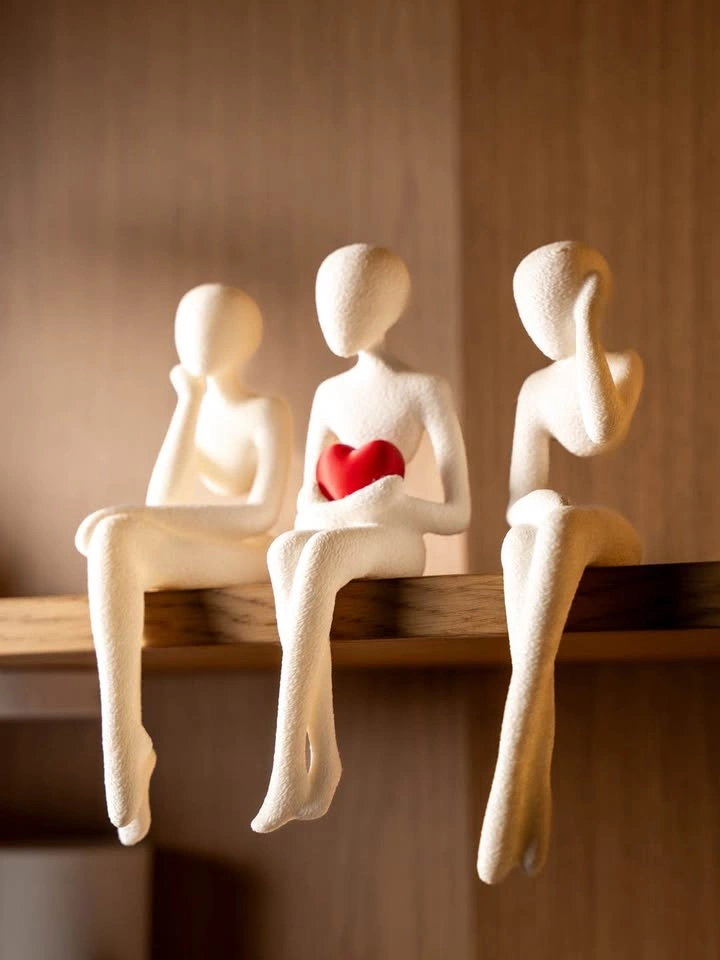 3D Printed Shelf Sitters – Set of 3 Modern Decorative Figures - photo 2