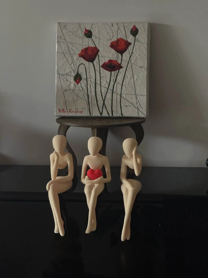 3D Printed Shelf Sitters – Set of 3 Modern Decorative Figures - photo 4