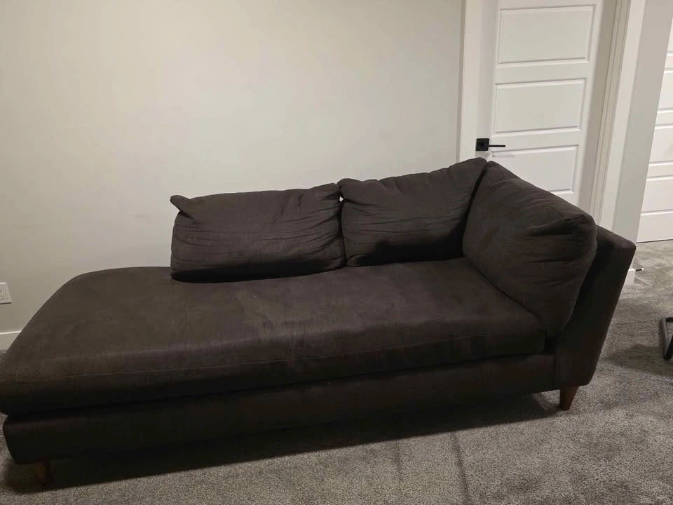 Lazboy Dark Grey Right-Arm-Facing Chaise Lounge - photo 2