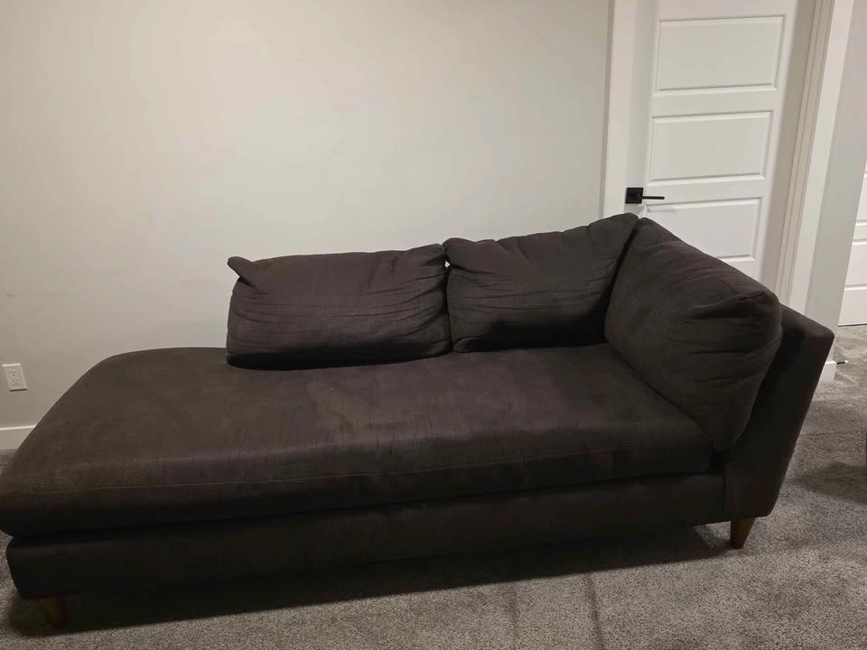 Lazboy Dark Grey Right-Arm-Facing Chaise Lounge - photo 5