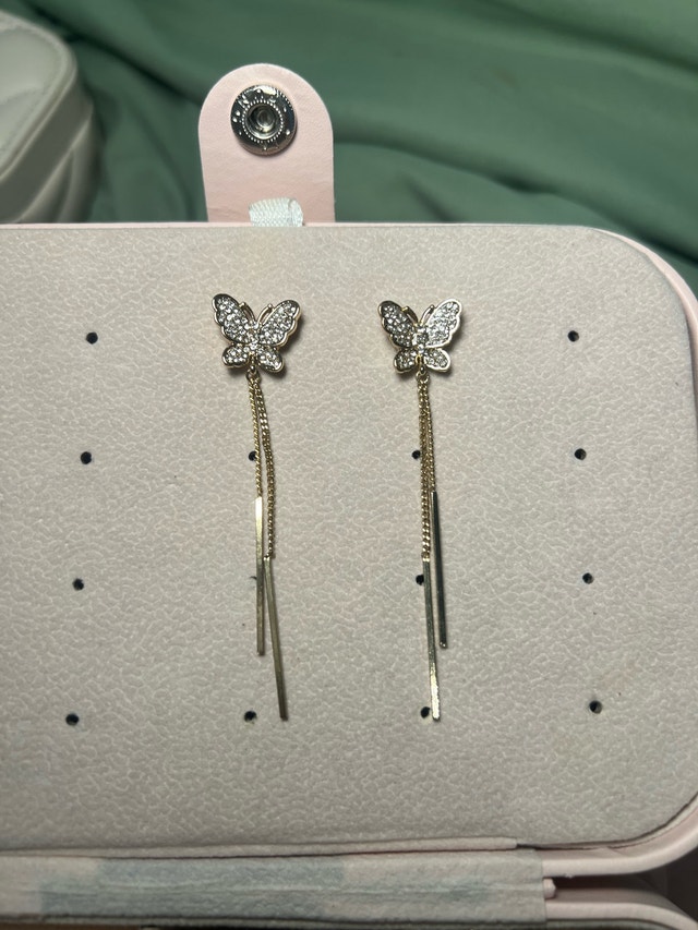 Butterfly Dangle Earrings - photo 2