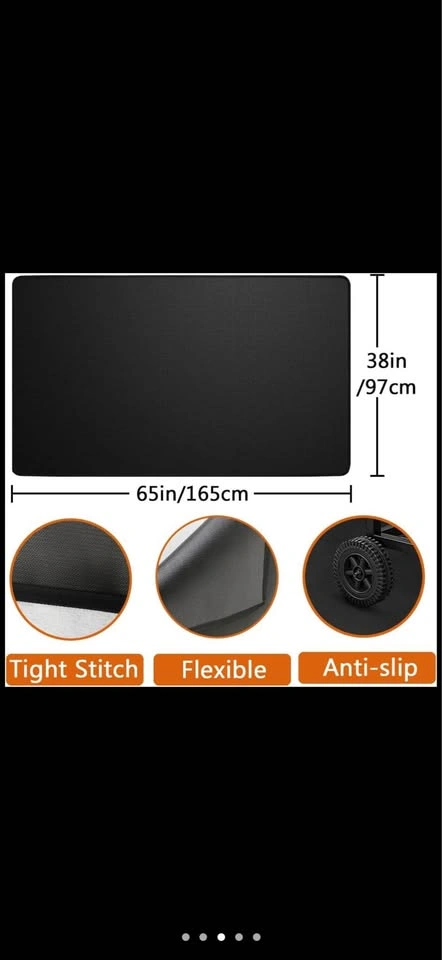 Grill Mat Under BBQ for Outdoor Grill, 38 x 65 Inch - photo 3