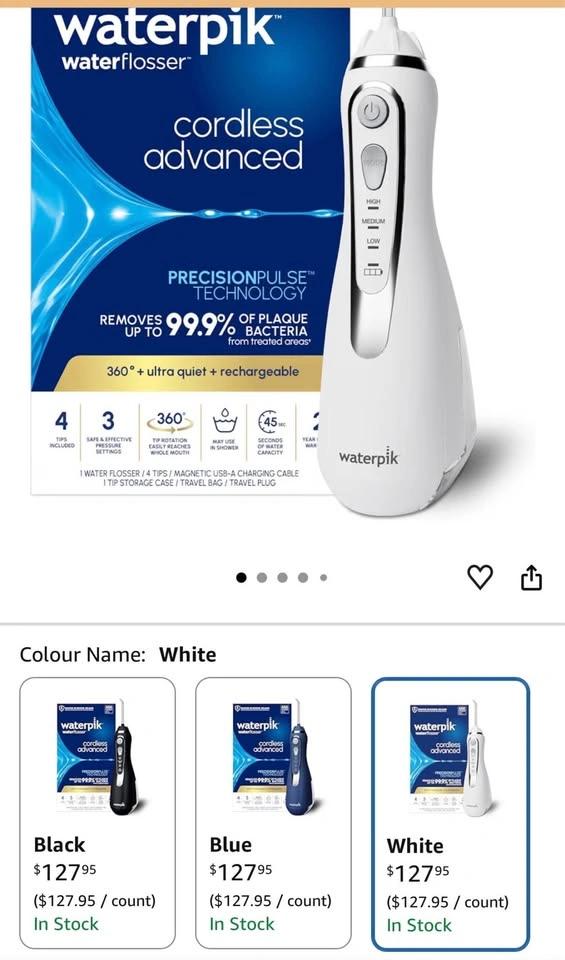 Waterpik Cordless Advanced 2.0 Water Flosser - photo 5