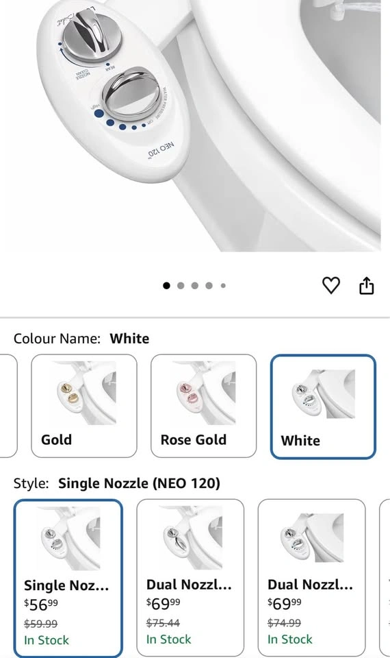 LUXE Bidet NEO 120 - Non-Electric Bidet Attachment - photo 5