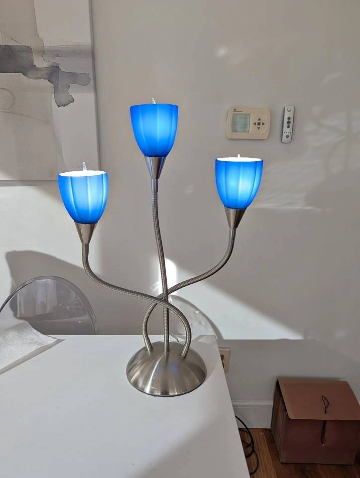 3 Light Glass Sconce Medusa Lamp
