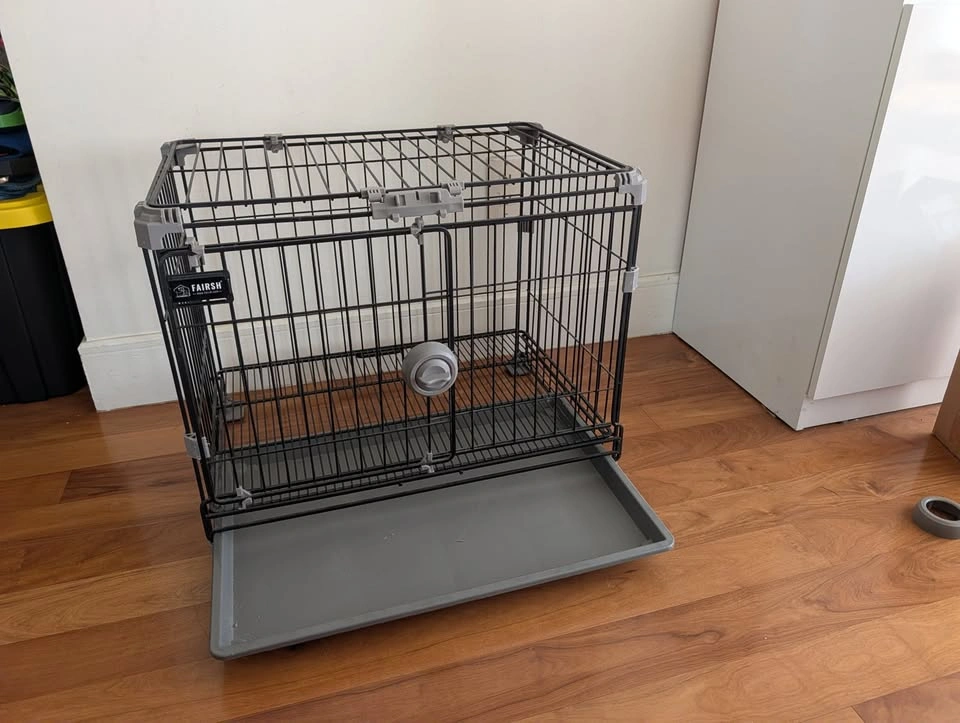 Fairsh Small-Medium Metal Wire Dog Crate - photo 3