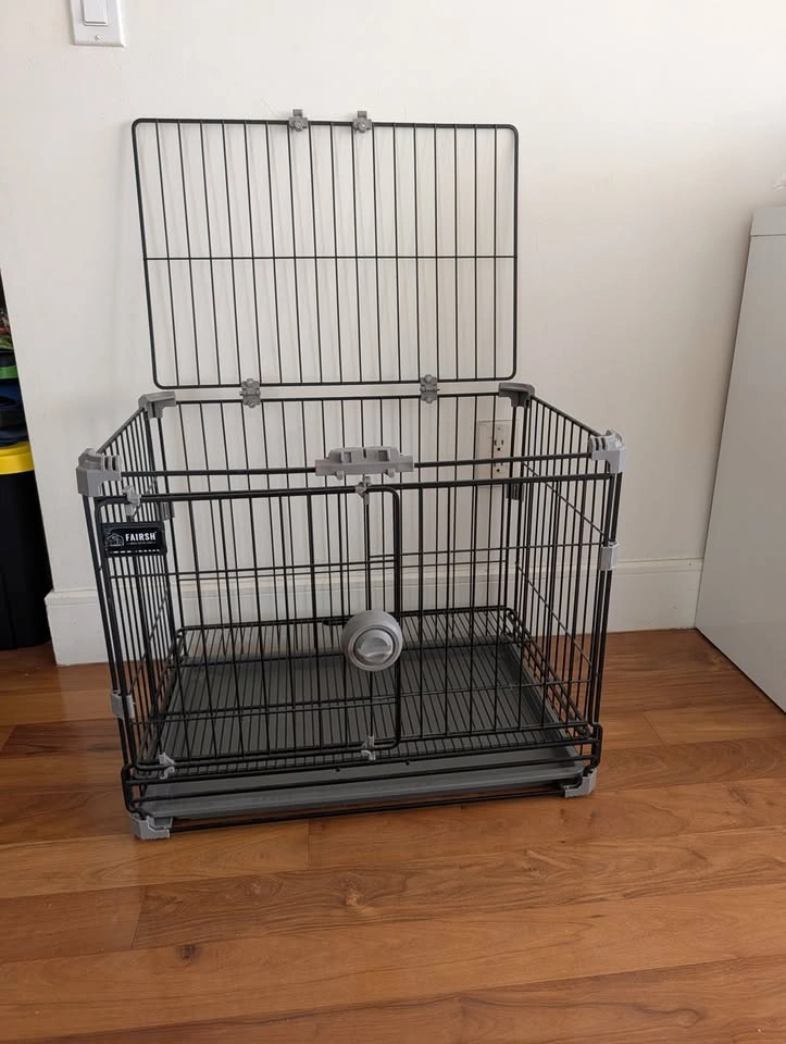 Fairsh Small-Medium Metal Wire Dog Crate - photo 4