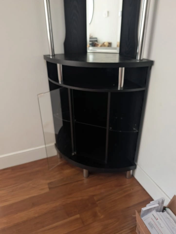Black Wood Corner Bar - photo 2