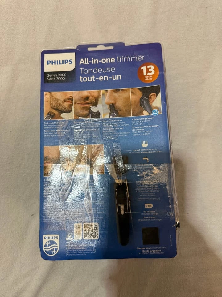 PHILIPS SERIES 3000 CORDLESS TRIMMER SET WITH 13 ACCESSORIES - photo 3