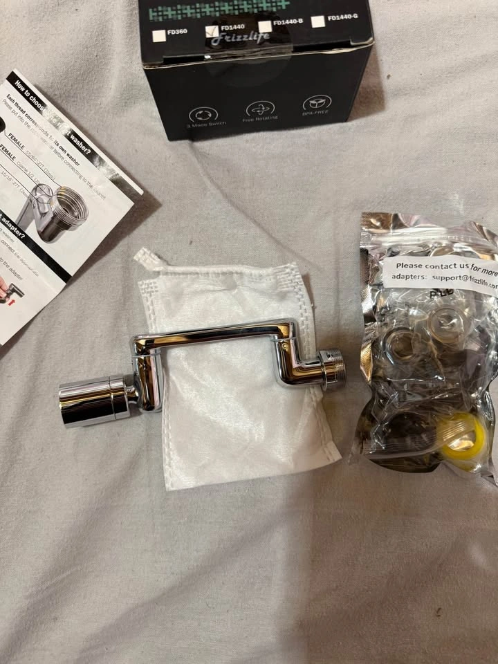 Frizzlife 1440° Swivel Faucet Extender Sink Aerator - photo 5