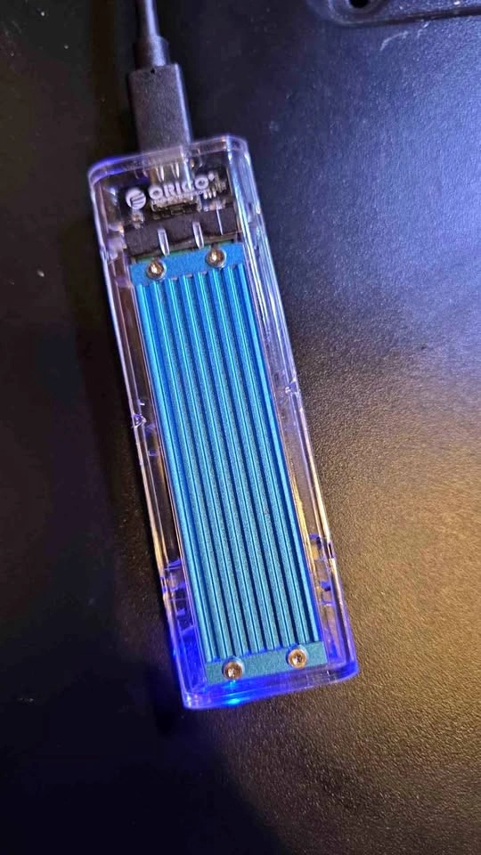 Micron 1100 256GB M.2 SATA SSD with Orico USB-C Enclosure
