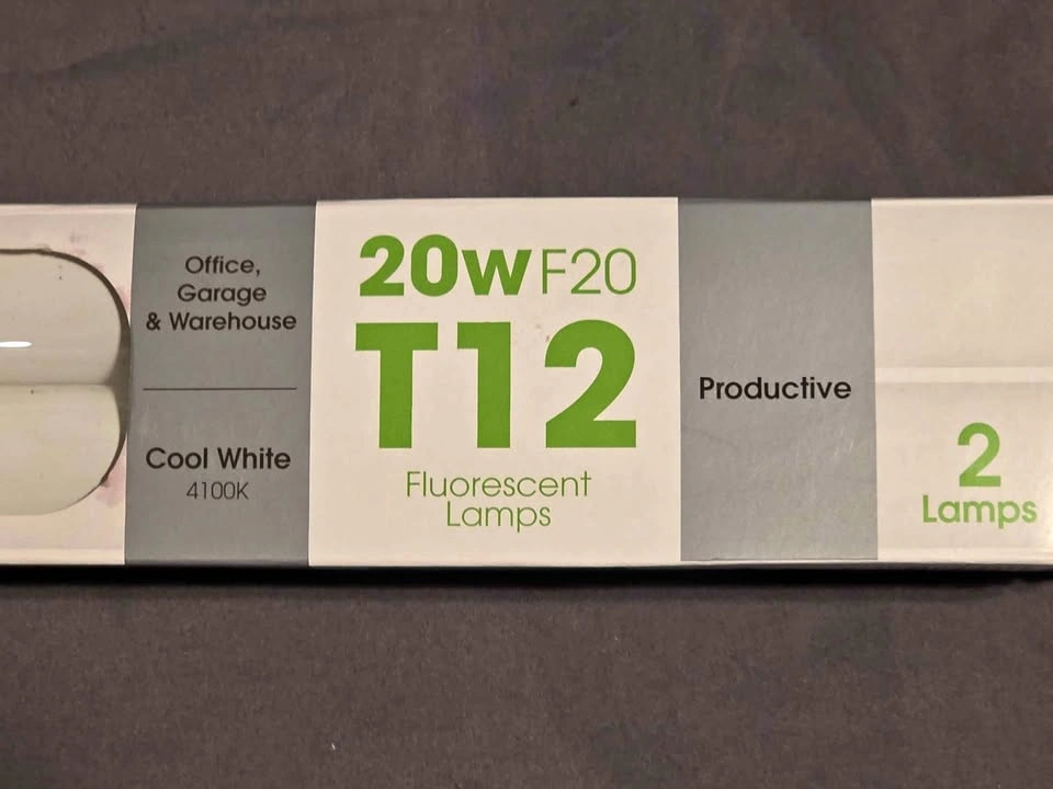 Feit Electric 2 ft. T12 Linear Fluorescent Tubes 20W 2-Pack