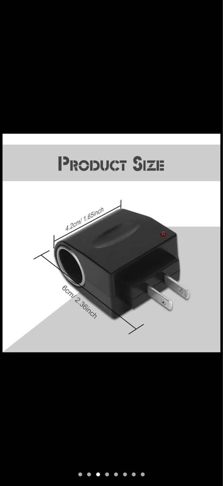 Socket Adapter Converter, AC to DC, 220V to 12V - photo 4