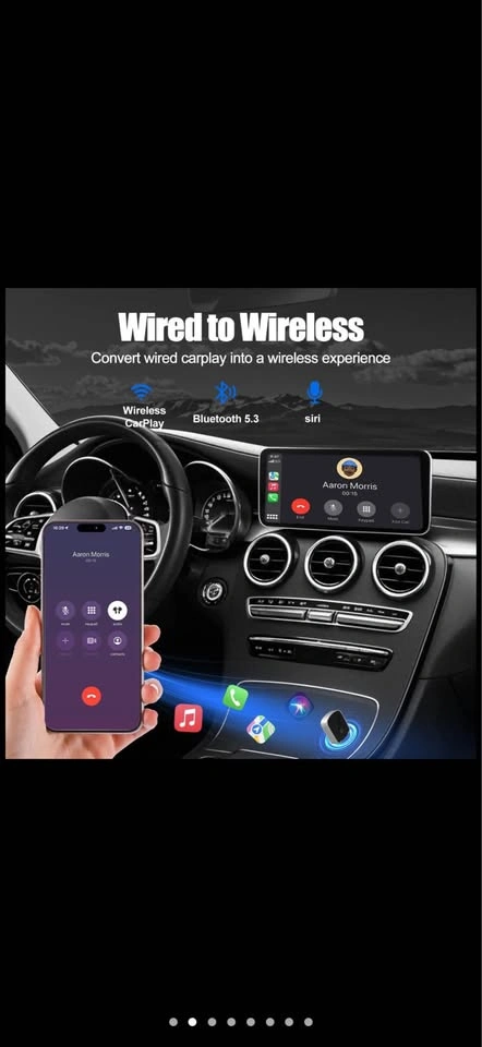 Wireless CarPlay Adapter for iPhone with USB & Type-C Cables - photo 4