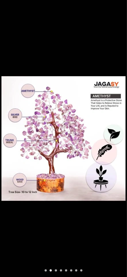 Amethyst Crystal Bonsai Tree - photo 4