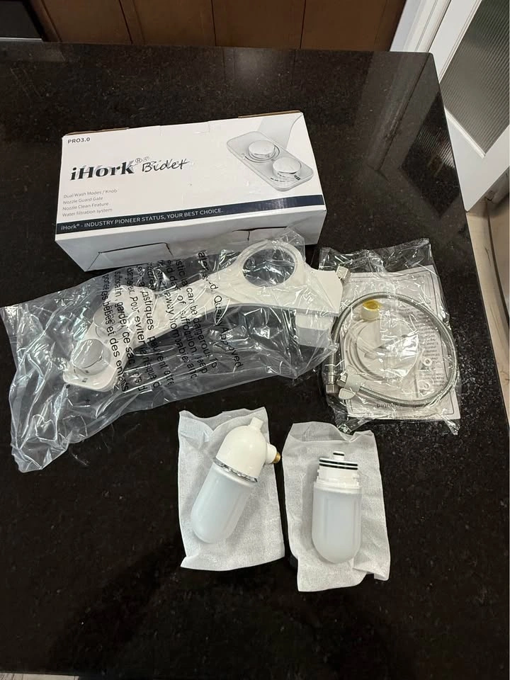 Bidet for Toilet with 2 Pack Filter, Ultra-Slim Non-Electric - photo 2