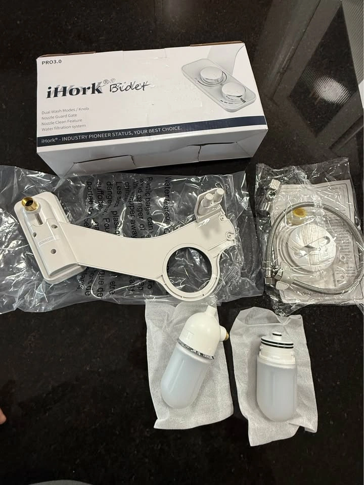 Bidet for Toilet with 2 Pack Filter, Ultra-Slim Non-Electric - photo 3