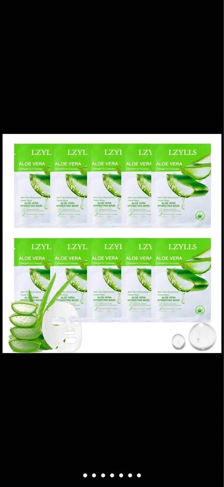 LZYLLS Care Mask Sheet Moisturizing Soothing 10 Pack