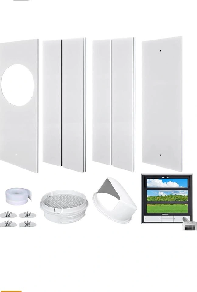 AC Window Vent Kit with Waterproof Cover 5.9 inch
