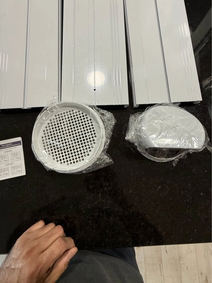 AC Window Vent Kit with Waterproof Cover 5.9 inch - photo 4