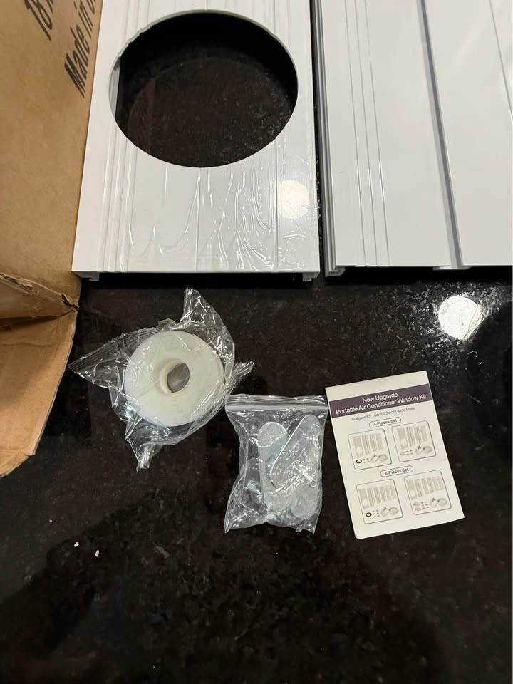 AC Window Vent Kit with Waterproof Cover 5.9 inch - photo 5