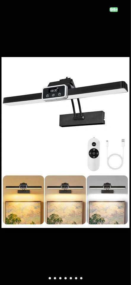 OUTON 15.7" Dimmable Rechargeable Magnetic LED Picture Light