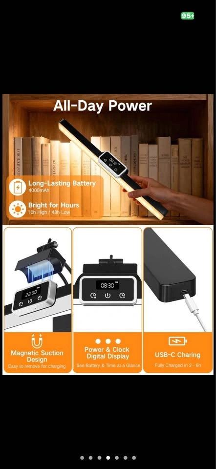 OUTON 15.7" Dimmable Rechargeable Magnetic LED Picture Light - photo 5