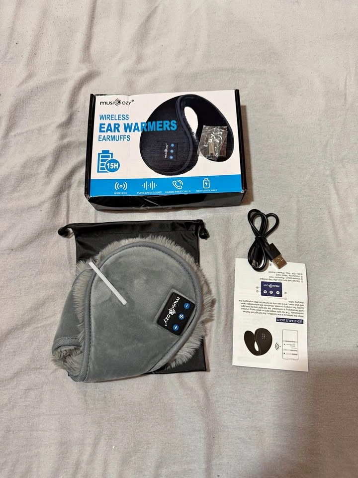 MUSICOZY Bluetooth Ear Muffs for Winter (Grey) - New