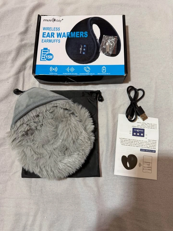MUSICOZY Bluetooth Ear Muffs for Winter (Grey) - New - photo 3