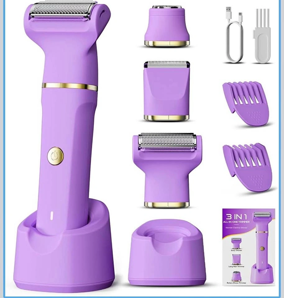 Electric Bikini Trimmer for Women - Tiovara Painless Shaver