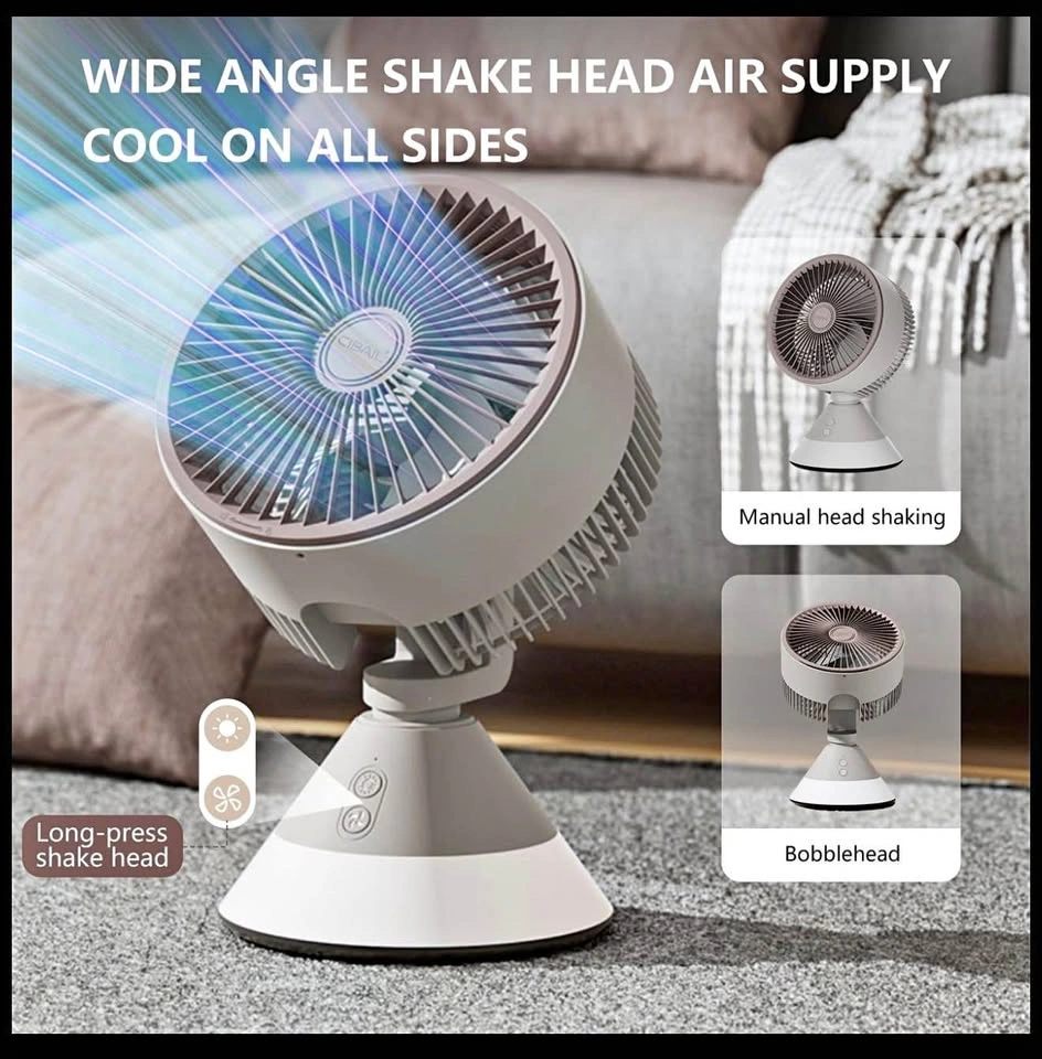 Portable Rechargeable Fan with LED Light