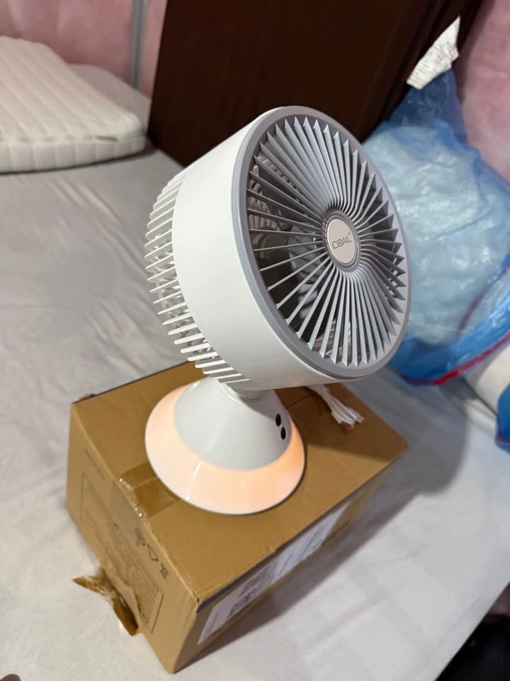 Portable Rechargeable Fan with LED Light - photo 2