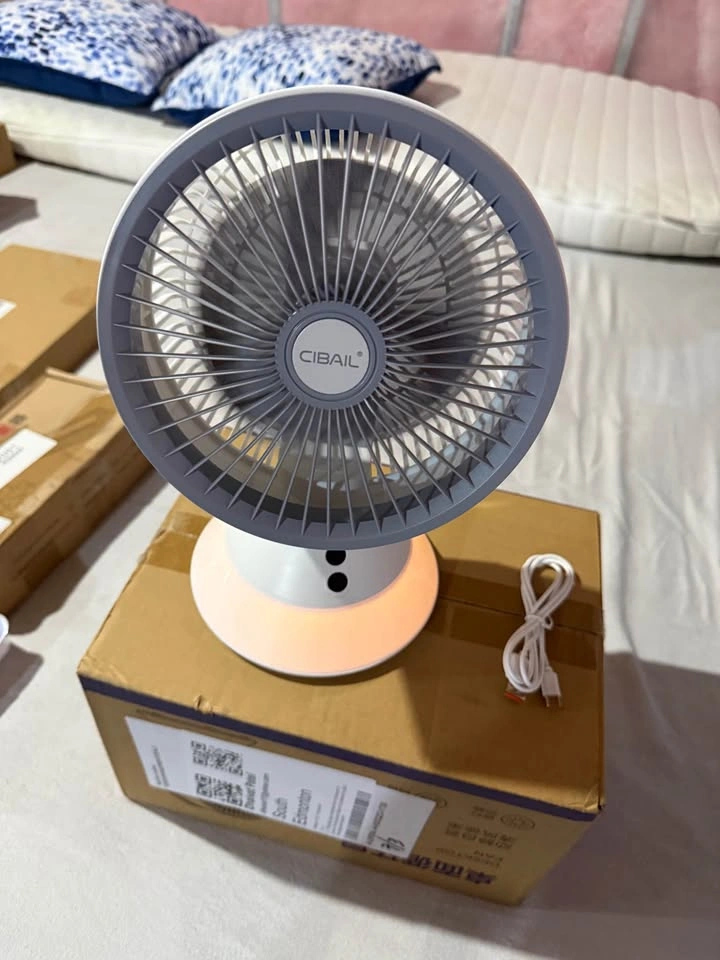 Portable Rechargeable Fan with LED Light - photo 3
