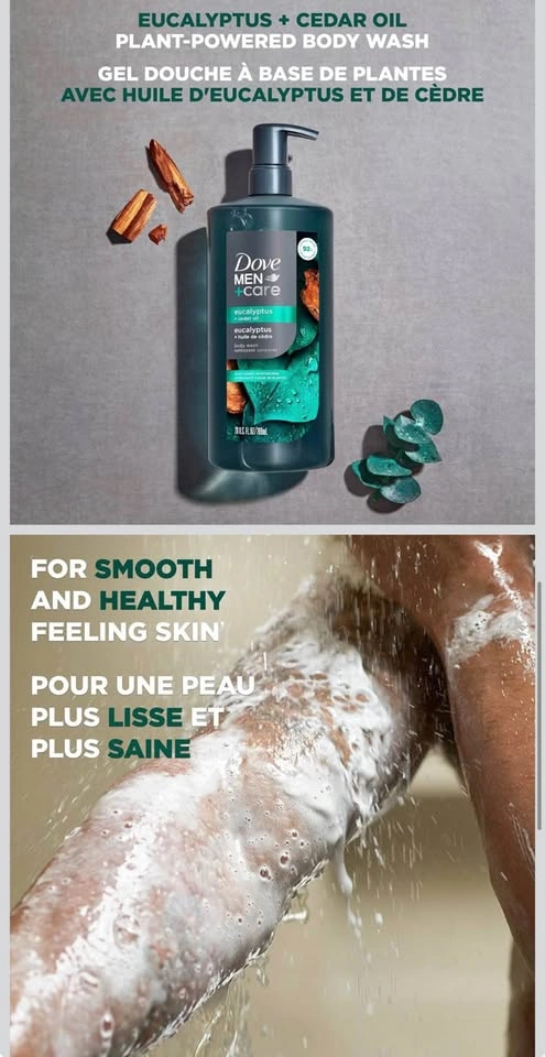 Dove Men+Care Plant-Based Body Wash Eucalyptus & Cedar Oil - photo 5