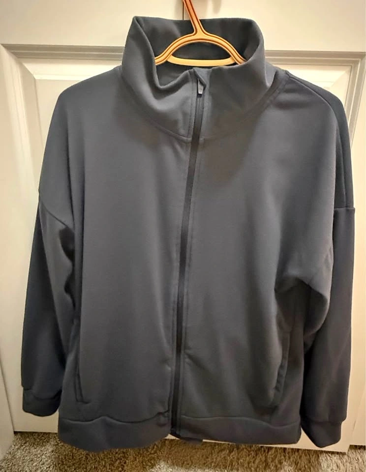 Charcoal Grey Full-Zip Jacket