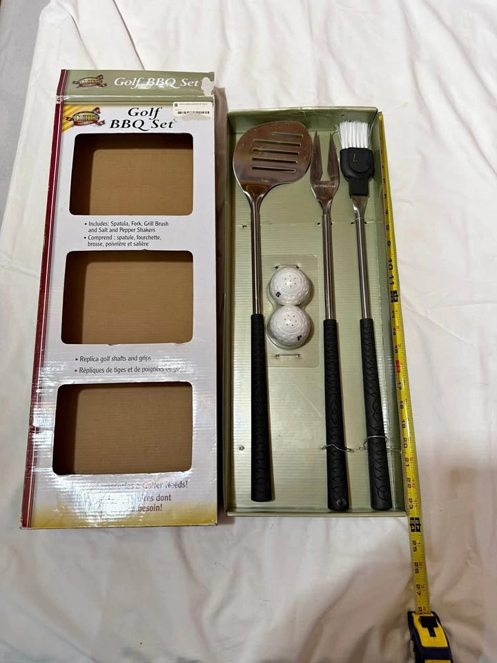 Barbecue Set with Golf Club Handles - Golf Gifts & Gallery 5-Pie