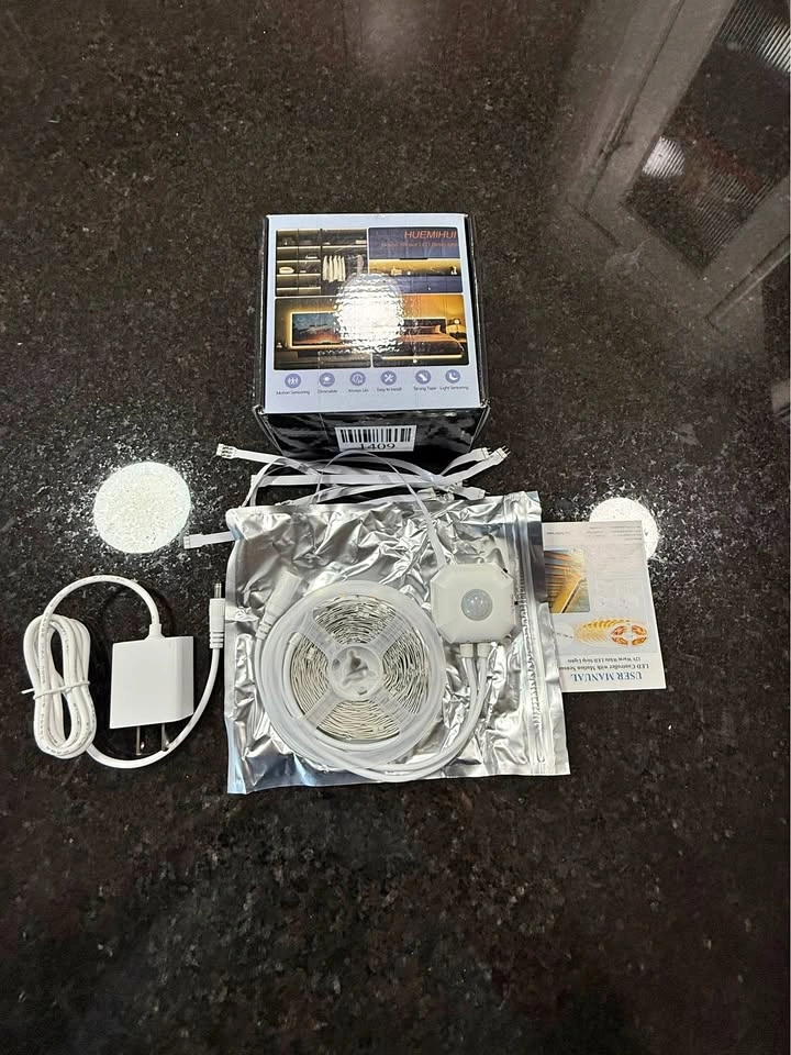 16.4Ft Motion Sensor LED Strip Light - Dimmable & USB Powered