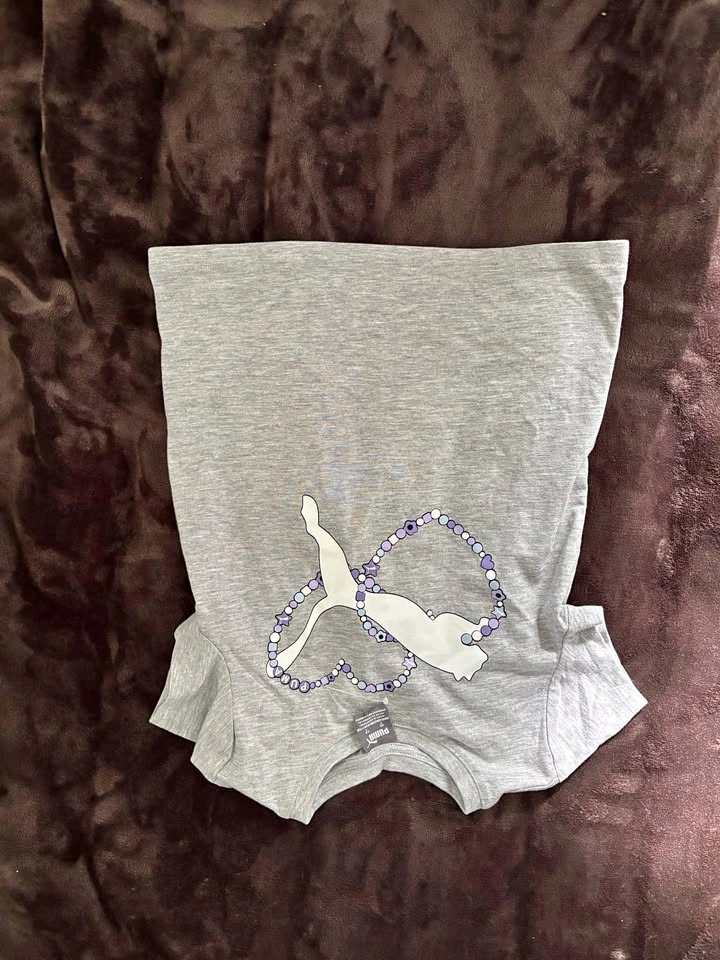 Puma Grey Graphic T-Shirt Size S