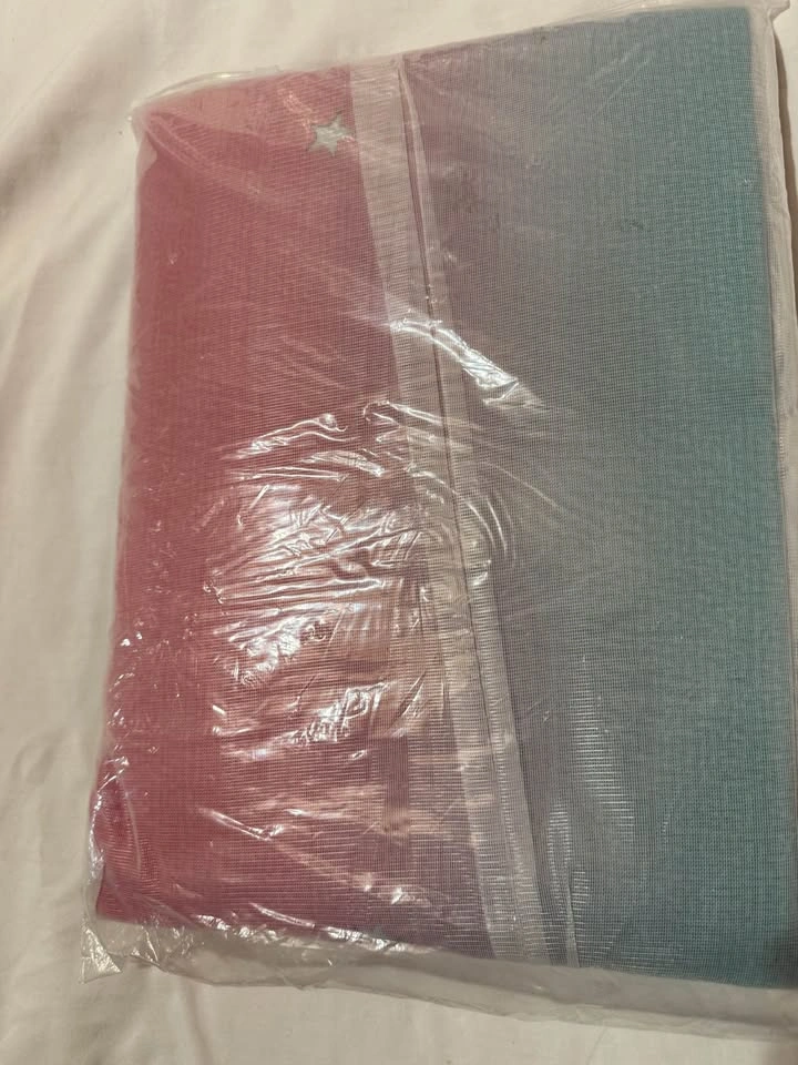 Rainbow Princess Star Cutout Bedroom Curtains 52"W x 96"L - photo 4