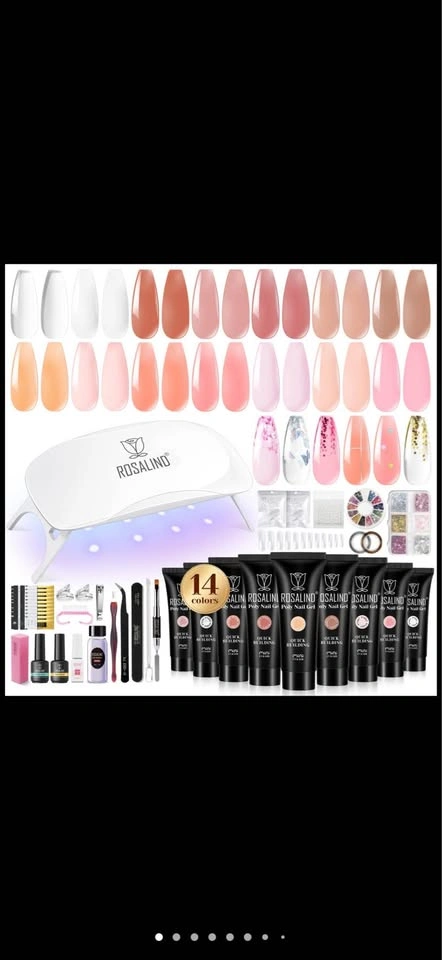 ROSALIND 14-Color Poly Nail Gel Starter Kit - NEW - photo 2