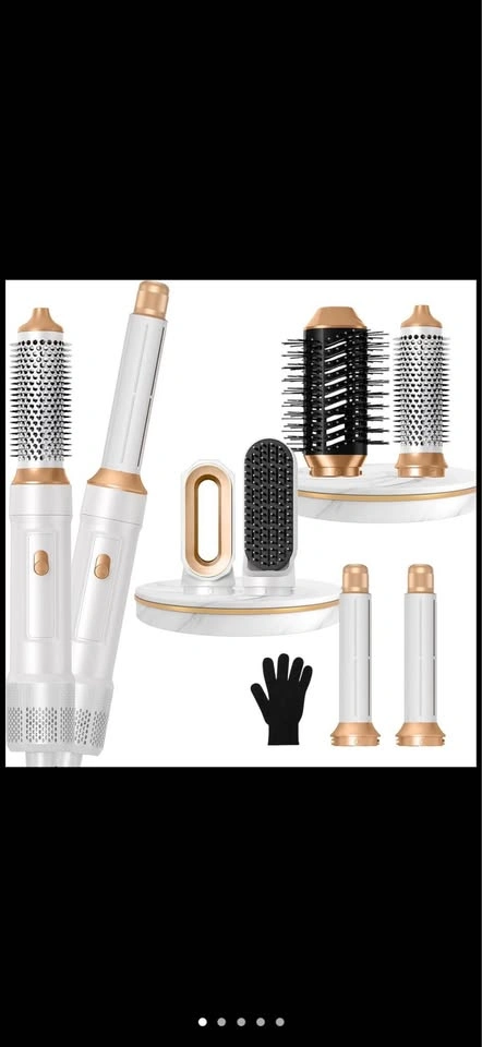 6-in-1 Auto Air Curling Iron and Blow Dryer Brush Set - photo 2