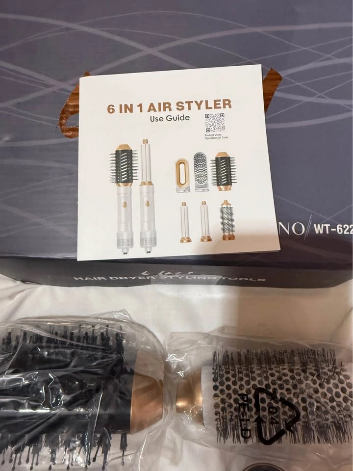 6-in-1 Auto Air Curling Iron and Blow Dryer Brush Set - photo 4
