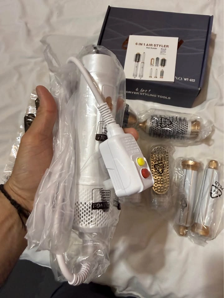6-in-1 Auto Air Curling Iron and Blow Dryer Brush Set - photo 5