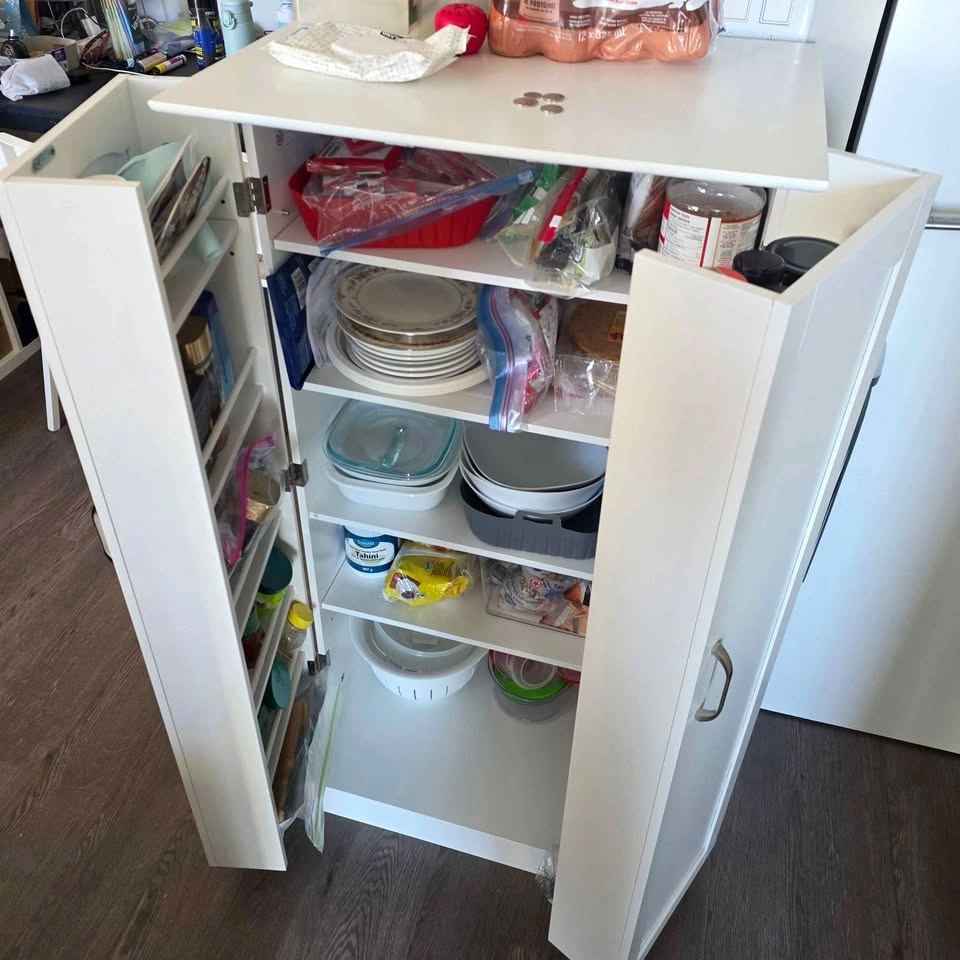 Wayfair Kitchen Pantry Cabinet – White – Like New - photo 5