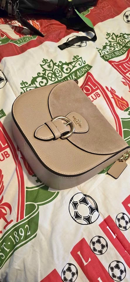 Brand New Coach Kleo 23 Suede & Leather Crossbody Bag
