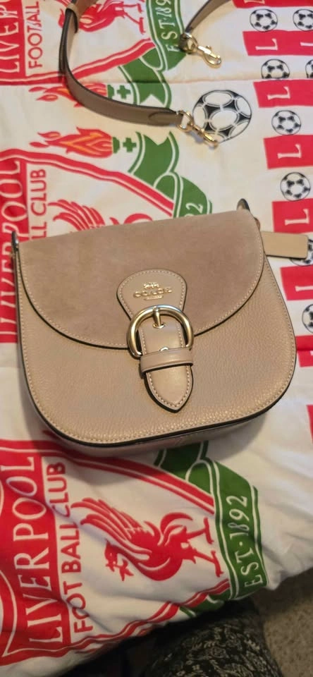 Brand New Coach Kleo 23 Suede & Leather Crossbody Bag - photo 5