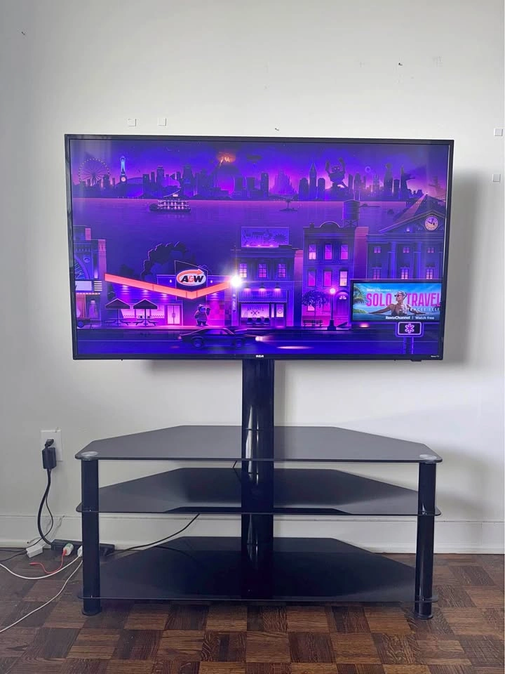 55” RCA Roku 4K Smart TV with TV Stand