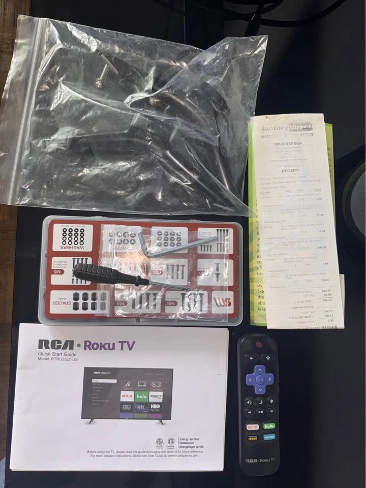 55” RCA Roku 4K Smart TV with TV Stand - photo 2